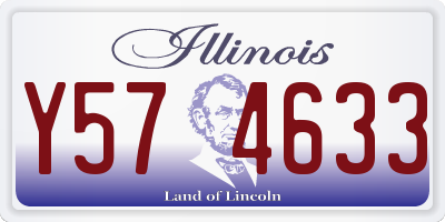 IL license plate Y574633