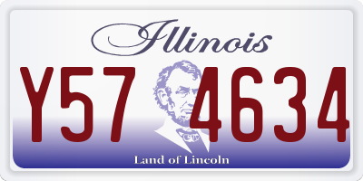 IL license plate Y574634
