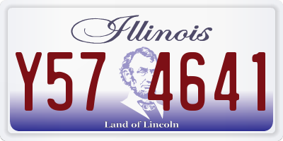 IL license plate Y574641