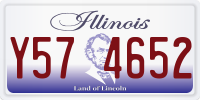 IL license plate Y574652