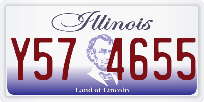 IL license plate Y574655