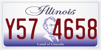 IL license plate Y574658