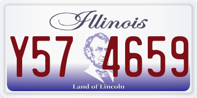 IL license plate Y574659