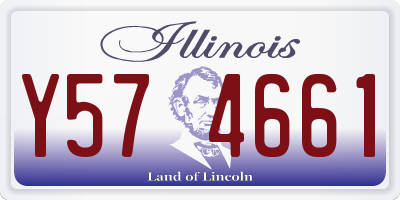 IL license plate Y574661