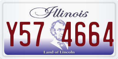 IL license plate Y574664