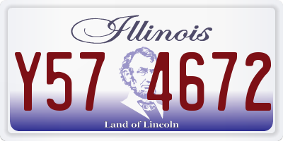 IL license plate Y574672