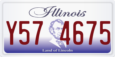 IL license plate Y574675
