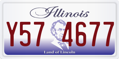 IL license plate Y574677