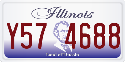 IL license plate Y574688