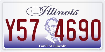 IL license plate Y574690