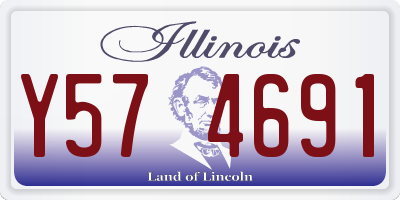 IL license plate Y574691