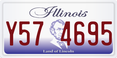 IL license plate Y574695