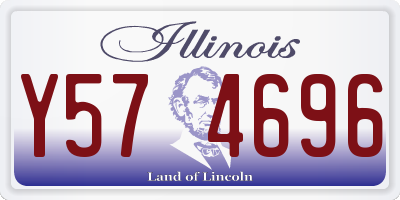 IL license plate Y574696