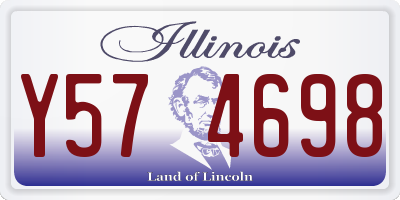 IL license plate Y574698