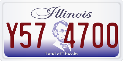 IL license plate Y574700