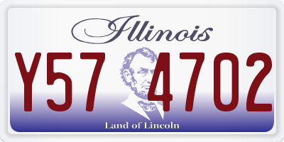 IL license plate Y574702