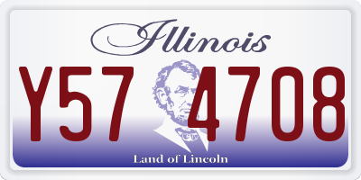 IL license plate Y574708
