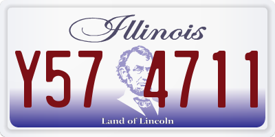 IL license plate Y574711