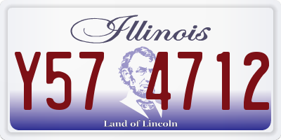 IL license plate Y574712