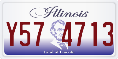 IL license plate Y574713