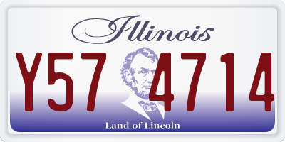 IL license plate Y574714