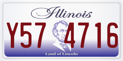 IL license plate Y574716