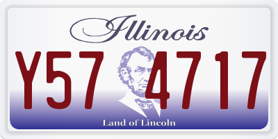 IL license plate Y574717