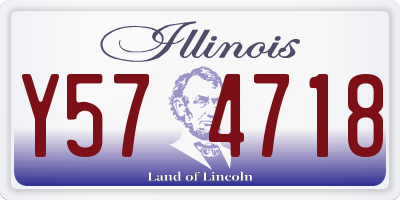 IL license plate Y574718
