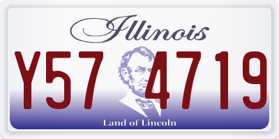 IL license plate Y574719