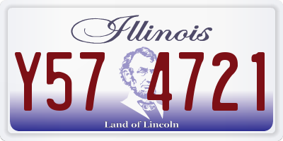 IL license plate Y574721