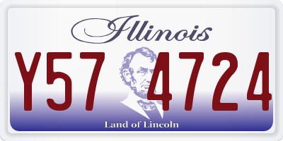 IL license plate Y574724