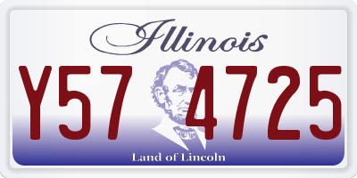 IL license plate Y574725