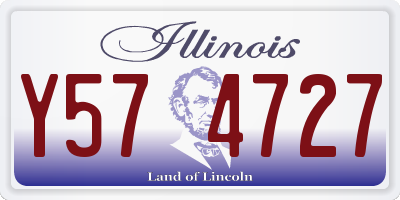 IL license plate Y574727