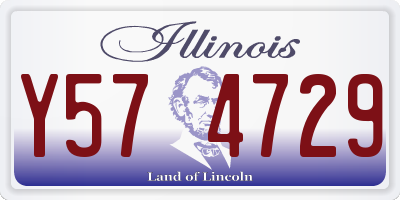 IL license plate Y574729