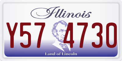 IL license plate Y574730
