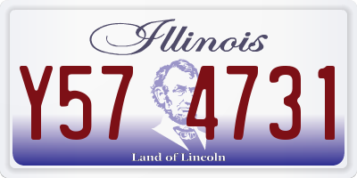 IL license plate Y574731