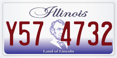 IL license plate Y574732