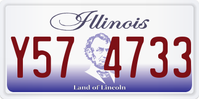 IL license plate Y574733
