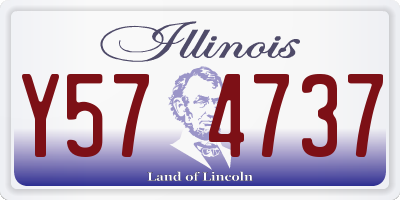 IL license plate Y574737