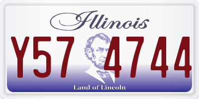 IL license plate Y574744