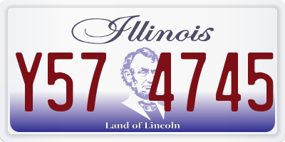 IL license plate Y574745