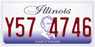 IL license plate Y574746