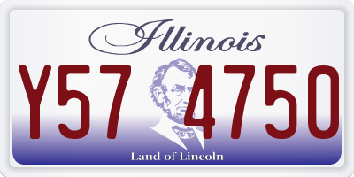 IL license plate Y574750
