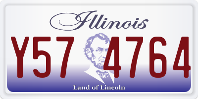 IL license plate Y574764