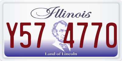 IL license plate Y574770