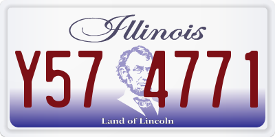 IL license plate Y574771