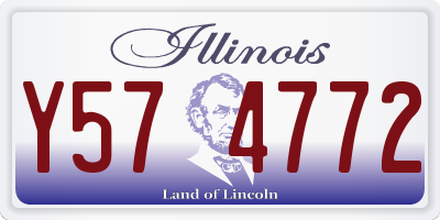IL license plate Y574772