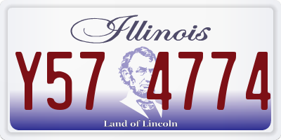 IL license plate Y574774