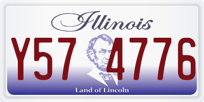 IL license plate Y574776