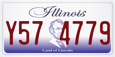 IL license plate Y574779